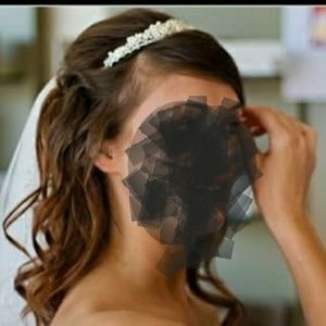 SOLD Beautiful pearl and crystal tiara